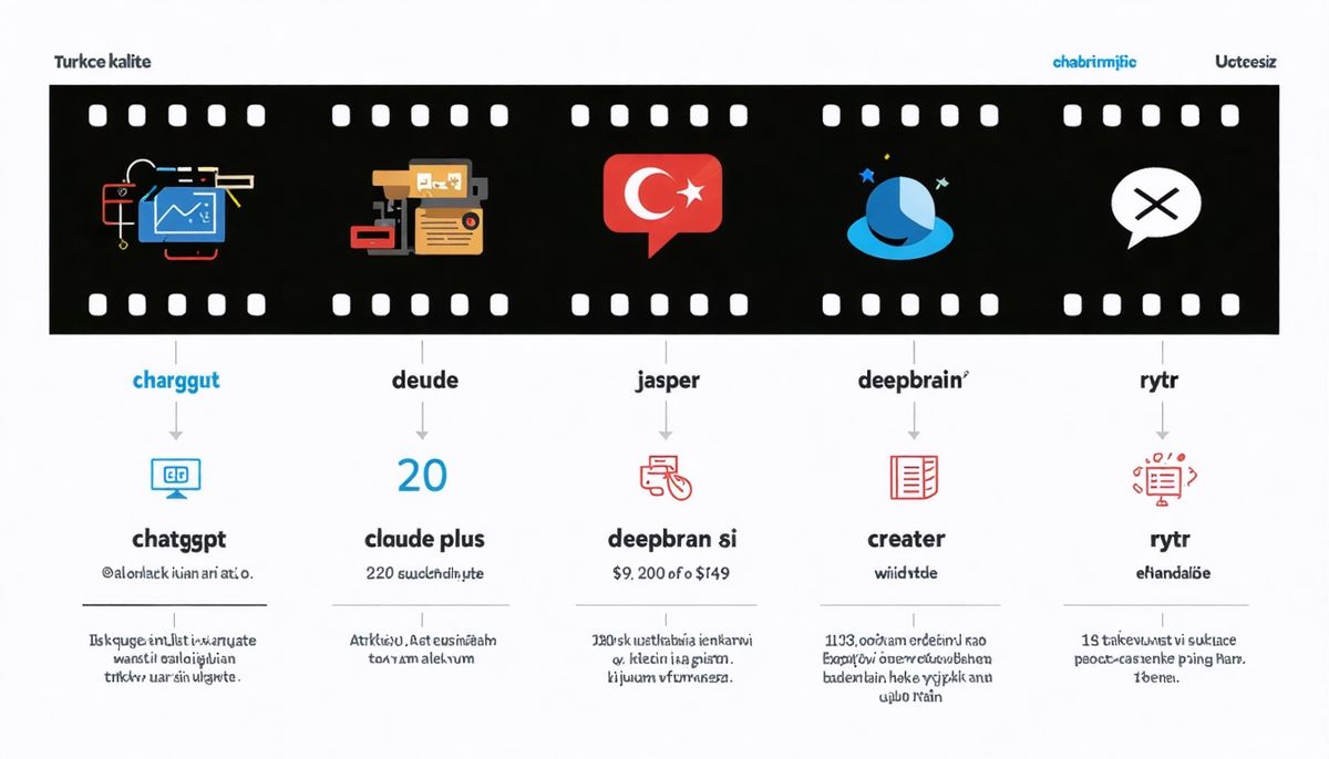 Türkçe içerik üreten AI araçları karşılaştırması: maliyet ve kalite