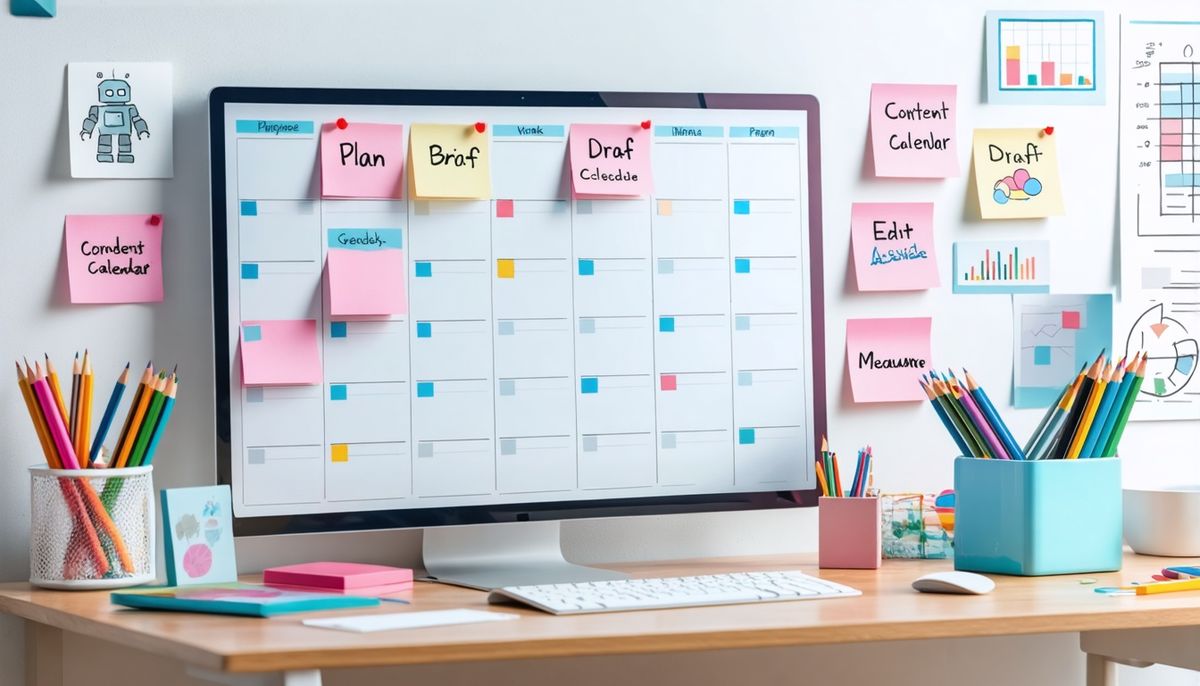 AI ile İçerik Takvimi Oluşturma: 30 Günlük Şablon ve İş Akışı
